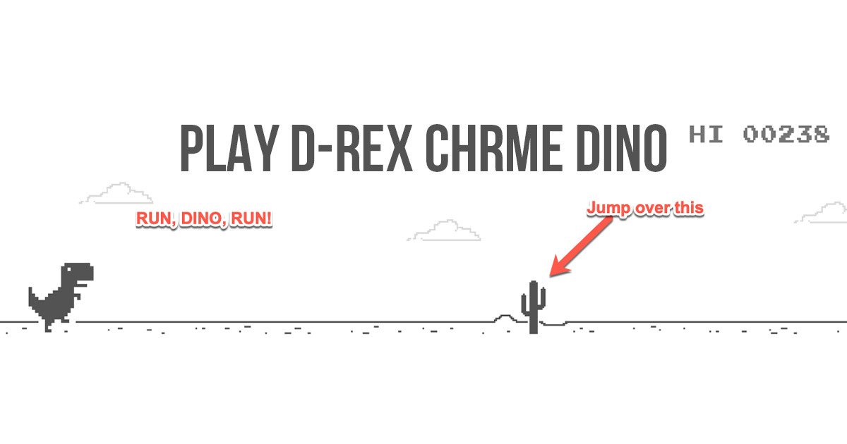 CHROME DINO free online game on